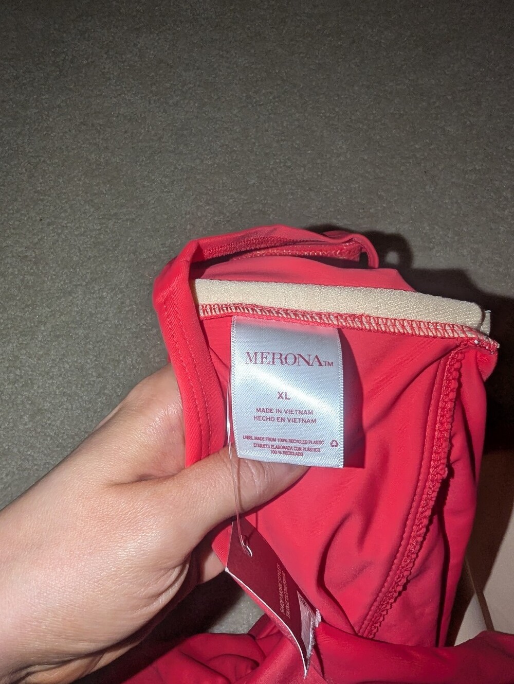 Nwt Merona Tankini Top Sz XL Last one - Picture 3 of 4